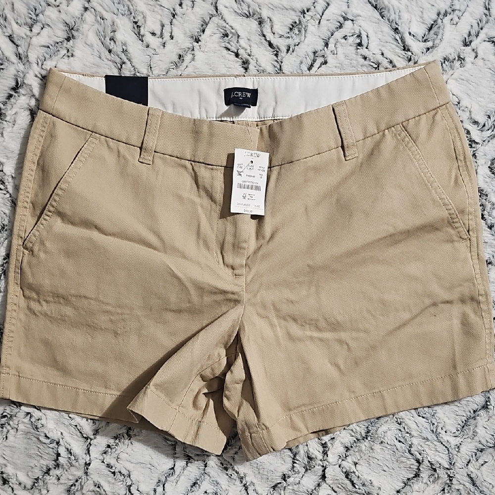 J. Crew Women's Preppy Beige Shorts NWT